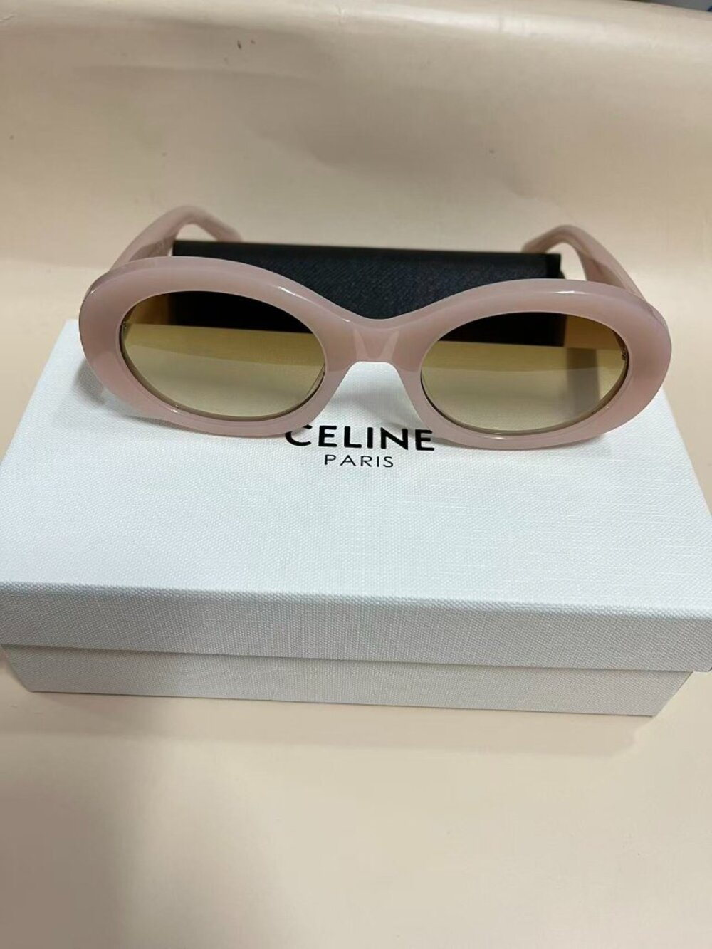 Celine Oval Pink Sunglasses - Smoky Brown Lenses - Brand New - Picture 4 of 8